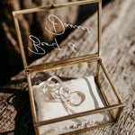 Ringkissen für Ringkästchen | zur Hochzeit personalisiert in verschiedenen Farben | Ringbox Kissen