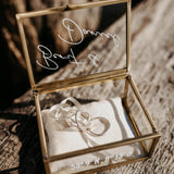 Ringkissen für Ringkästchen | zur Hochzeit personalisiert in verschiedenen Farben | Ringbox Kissen