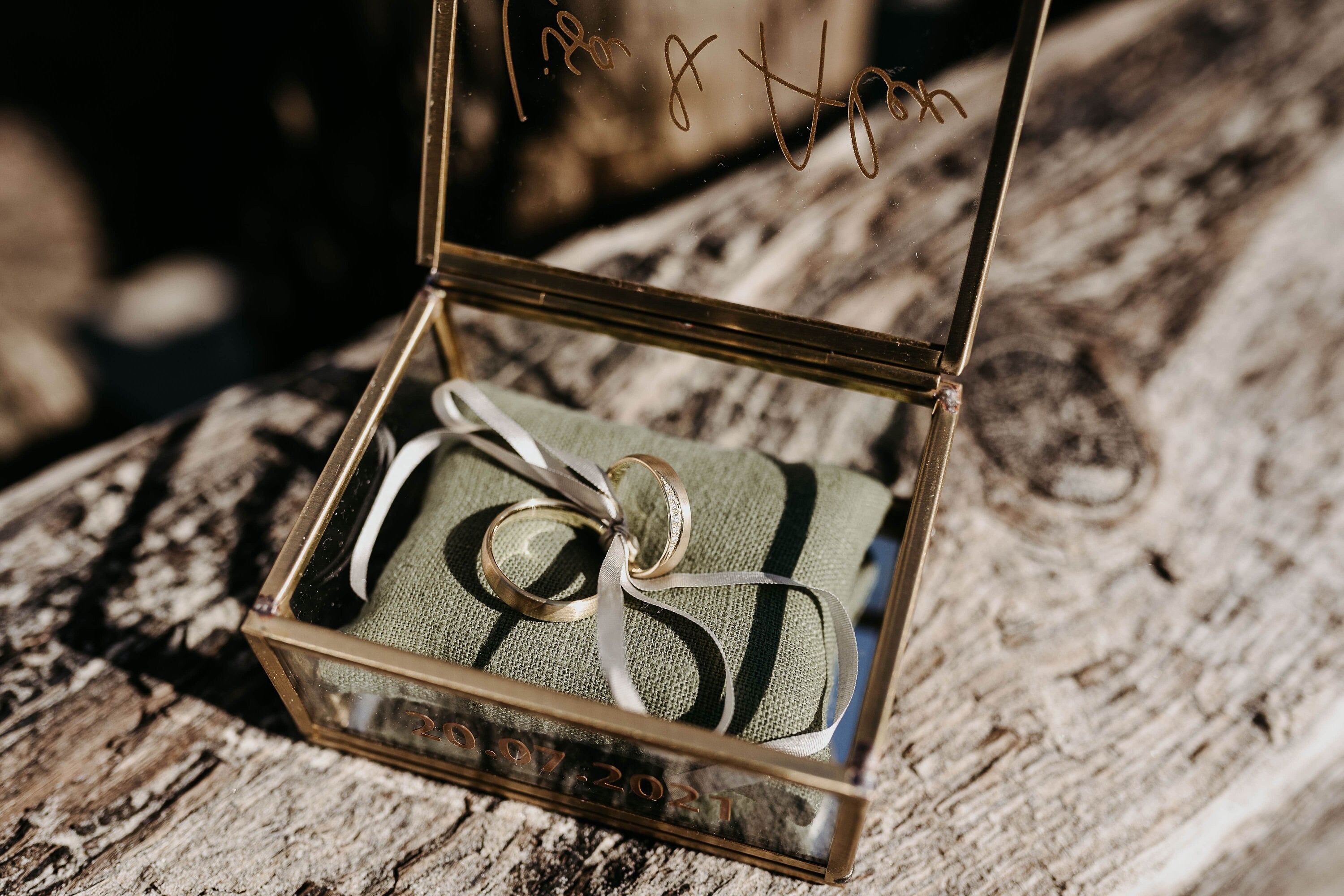 Ringkissen für Ringkästchen | zur Hochzeit personalisiert in verschiedenen Farben | Ringbox Kissen