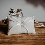 Ringkissen für Ringkästchen Sand | zur Hochzeit personalisiert | Ringbox Kissen