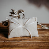 Ringkissen für Ringkästchen Sand | zur Hochzeit personalisiert | Ringbox Kissen
