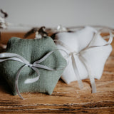 Ringkissen Sechseckig für Ringkästchen | zur Hochzeit personalisiert in verschiedenen Farben | Ringbox Kissen