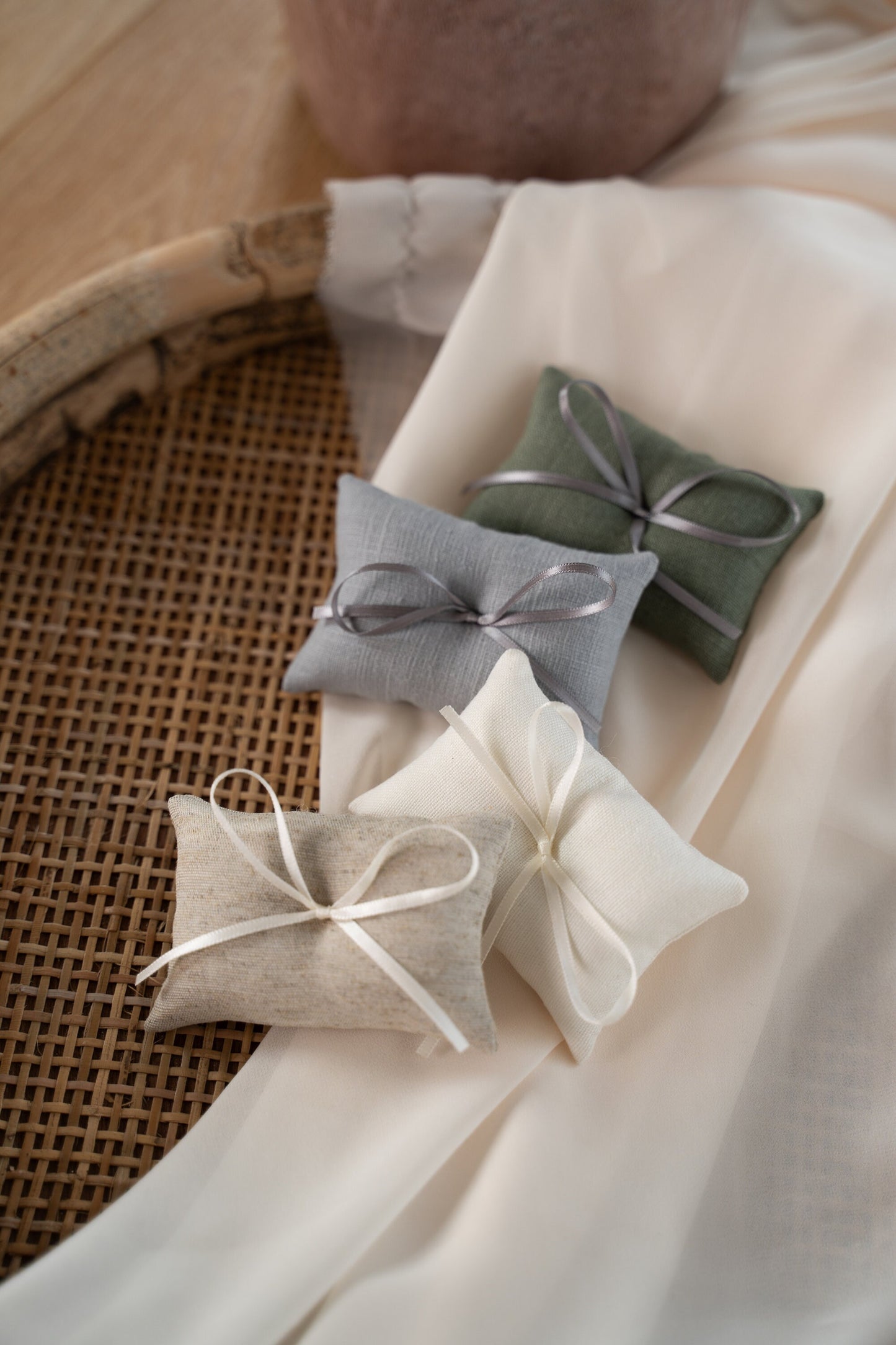 Ringkissen für Ringkästchen | zur Hochzeit personalisiert in verschiedenen Farben | Ringbox Kissen