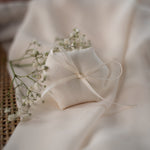 Ringkissen Sechseckig für Ringkästchen | zur Hochzeit personalisiert in verschiedenen Farben | Ringbox Kissen