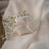 Ringkissen Sechseckig für Ringkästchen | zur Hochzeit personalisiert in verschiedenen Farben | Ringbox Kissen