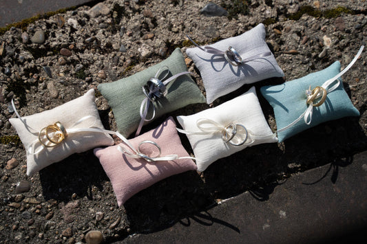 Ringkissen für Ringkästchen | zur Hochzeit personalisiert in verschiedenen Farben | Ringbox Kissen
