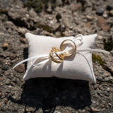 Ringkissen für Ringkästchen Sand | zur Hochzeit personalisiert | Ringbox Kissen