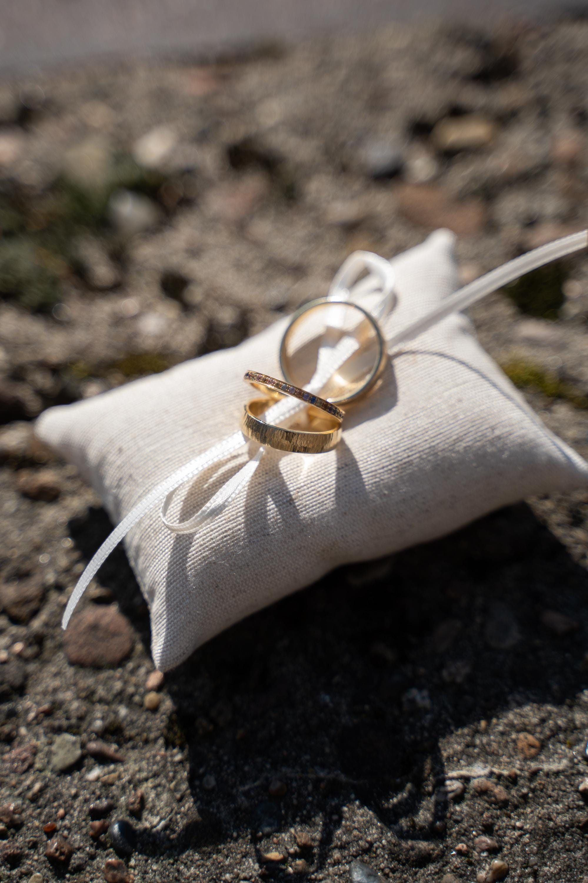Ringkissen für Ringkästchen | zur Hochzeit personalisiert in verschiedenen Farben | Ringbox Kissen