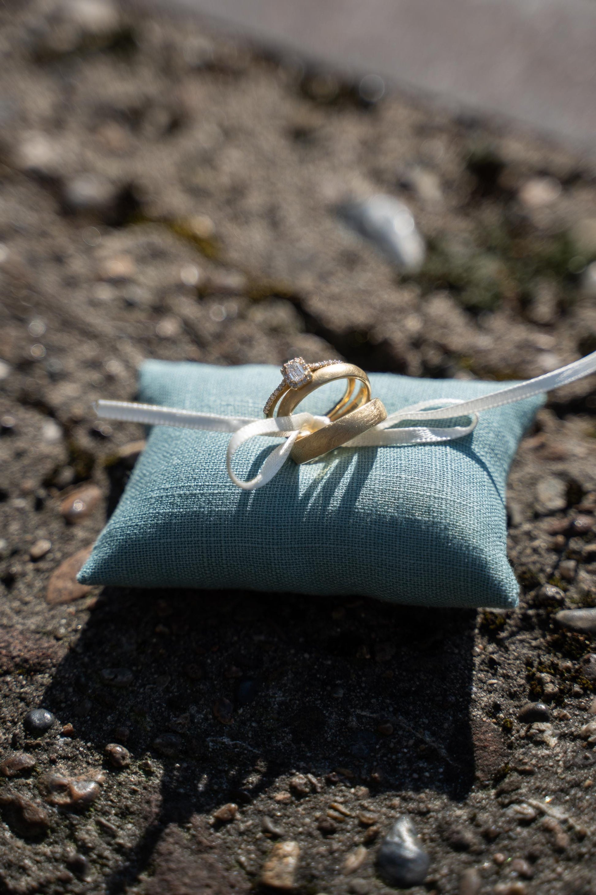 Ringkissen für Ringkästchen | zur Hochzeit personalisiert in verschiedenen Farben | Ringbox Kissen