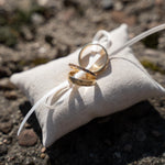 Ringkissen für Ringkästchen Sand | zur Hochzeit personalisiert | Ringbox Kissen