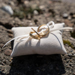 Ringkissen für Ringkästchen Sand | zur Hochzeit personalisiert | Ringbox Kissen