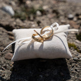Ringkissen für Ringkästchen Sand | zur Hochzeit personalisiert | Ringbox Kissen