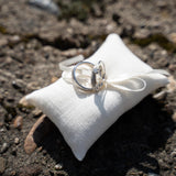 Ringkissen für Ringkästchen Creme | zur Hochzeit personalisiert | Ringbox Kissen