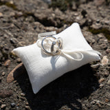 Ringkissen für Ringkästchen Creme | zur Hochzeit personalisiert | Ringbox Kissen