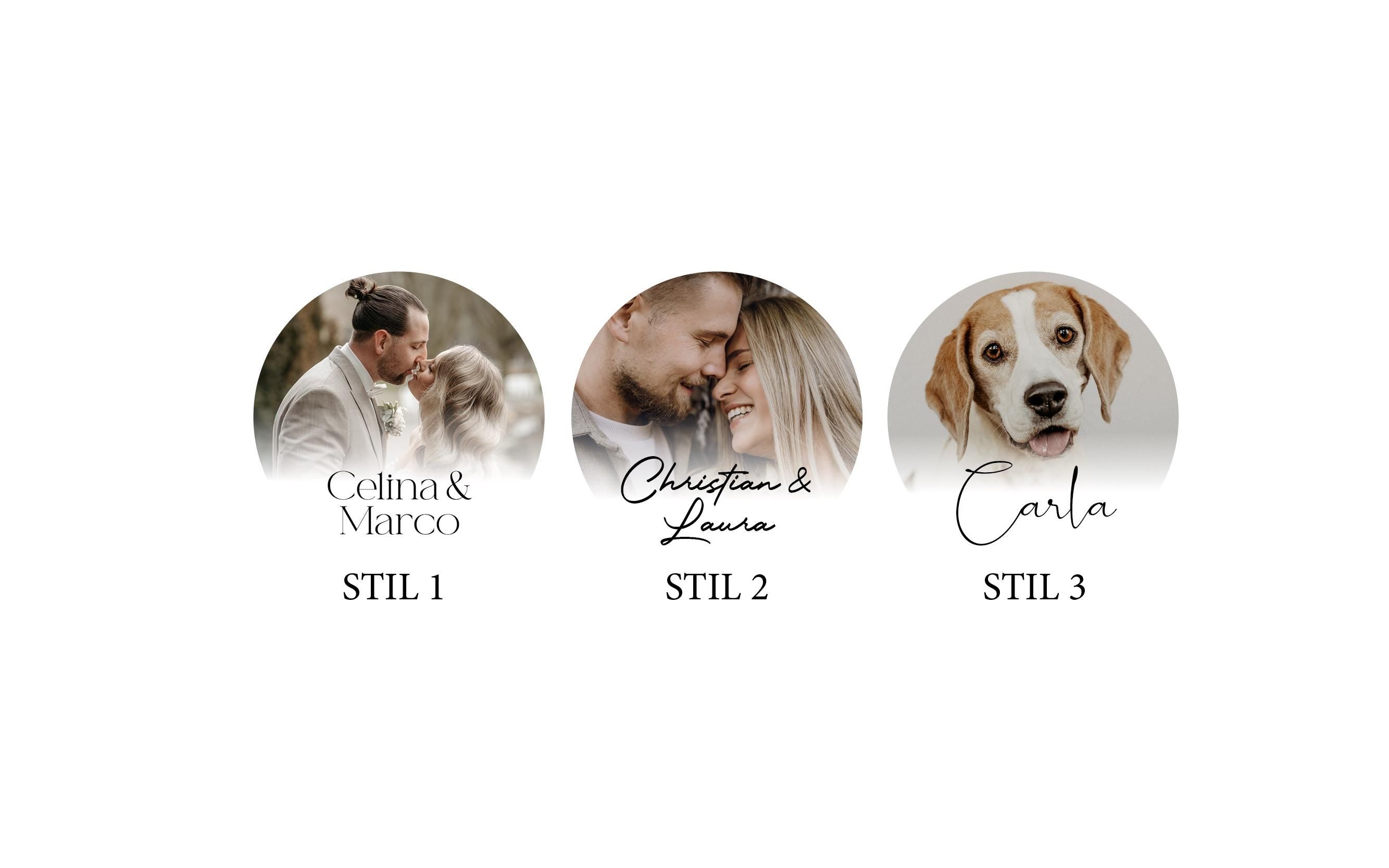 Personalisierter Fotoanhänger aus Keramik I Geschenk mit Foto I Weihnachtsornament I Hochzeit, Weihnachten, Haustier, handgefertigt