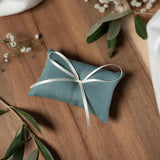 Ringkissen für Ringbox | Hochzeit personalisiert | Seidenband, verschiedene Farben | Handgemachtes Kissen für Eheringe