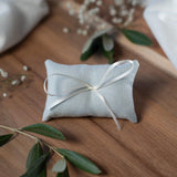 Ringkissen für Ringbox | Hochzeit personalisiert | Seidenband, verschiedene Farben | Handgemachtes Kissen für Eheringe