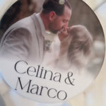 Personalisierter Fotoanhänger aus Keramik I Geschenk mit Foto I Weihnachtsornament I Hochzeit, Weihnachten, Haustier, handgefertigt